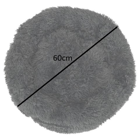 Legowisko dla psa poduszka pluszowa 60cm ciemny szary Legowisko dla psa poduszka pluszowa 60cm ciemny szary